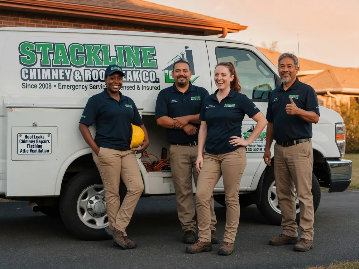 Chimney flashing repair company in Elgin, TX